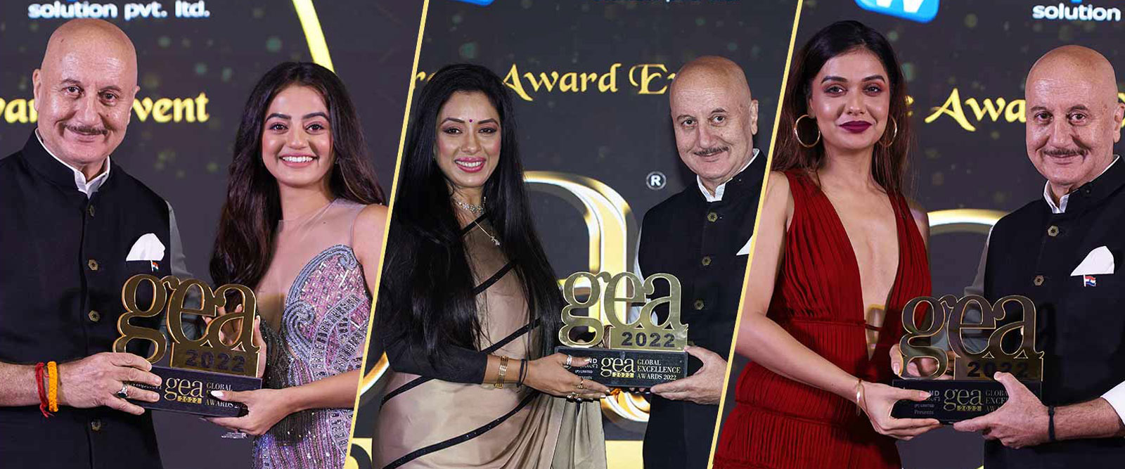 GEA 2022 Winners - Jay Bhanushali, Helly Shah, Raqesh Bapat